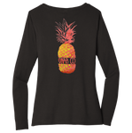 The Pineapple Long Sleeve Women's Tee - The Gnarly Company