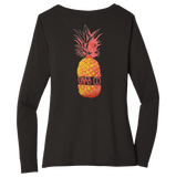 The Pineapple Long Sleeve Women's Tee - The Gnarly Company